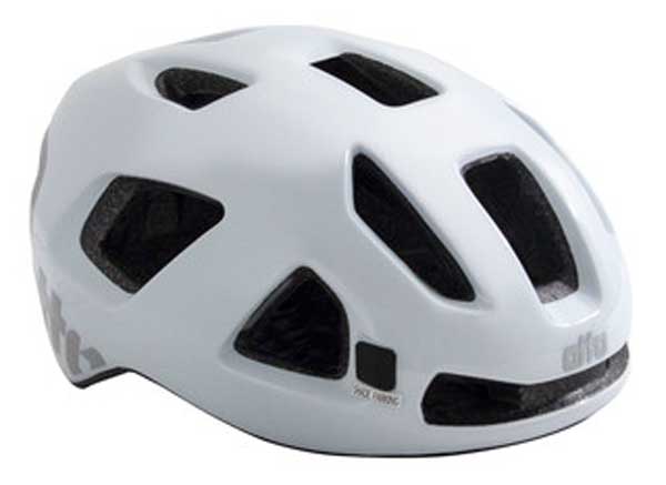 Carrera Velodrome 2.13 Road Racing Cycling Helmet White 58-62cm & Rear Light 